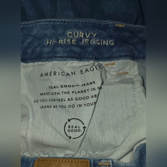American Eagle Curvy‎ Hi-Rise Jegging Size 12 REGULAR - Picture 4 of 5